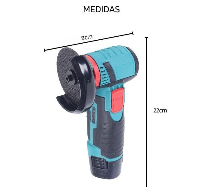 MINI AMOLADORA CORTADORA CON 2 BATERIAS